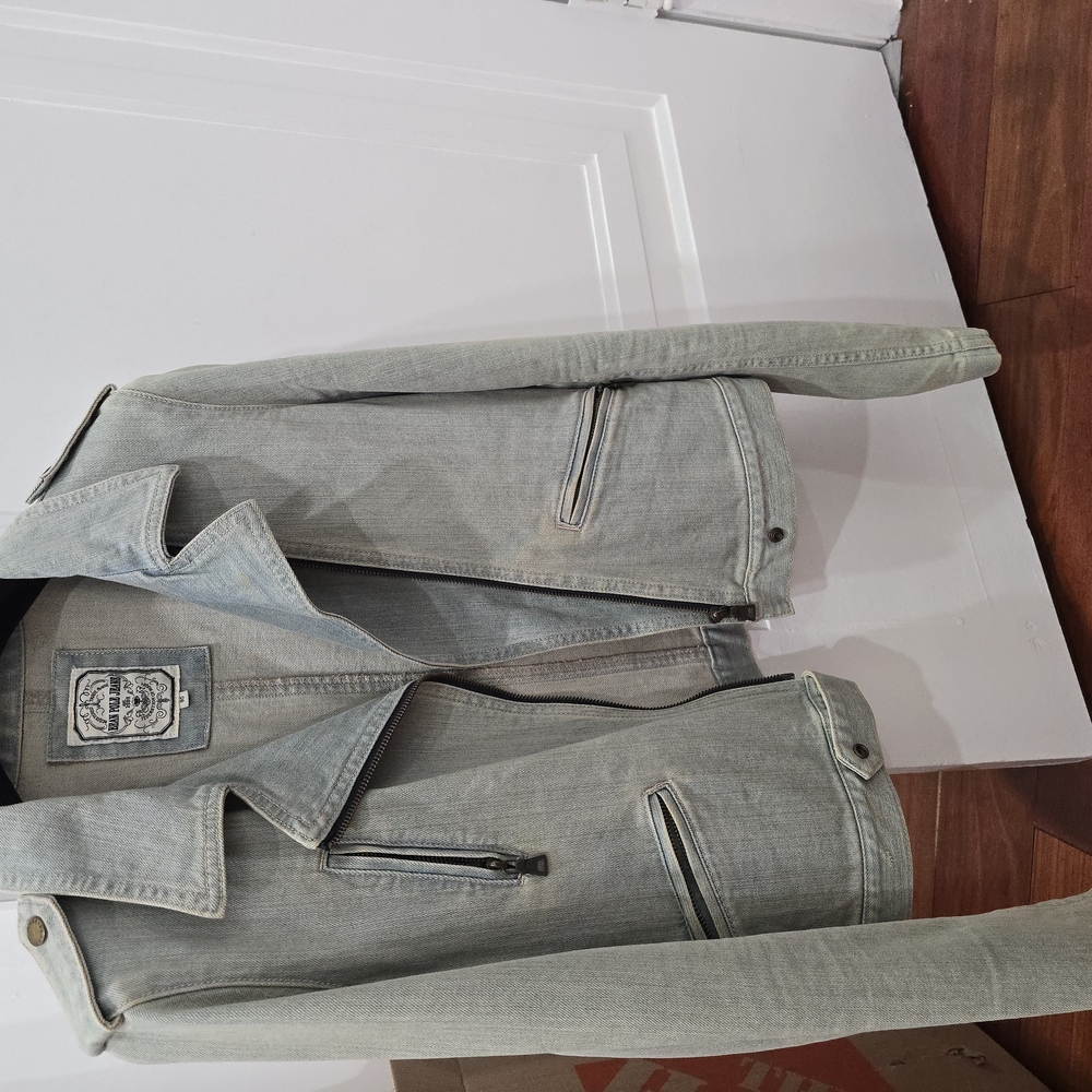 Washed Jeans Casual Rider Jacket